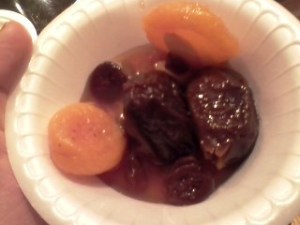 Dried fruit compote, bowl #1