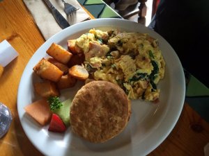 This was the best scramble I have had in awhile!!  And those biscuits...